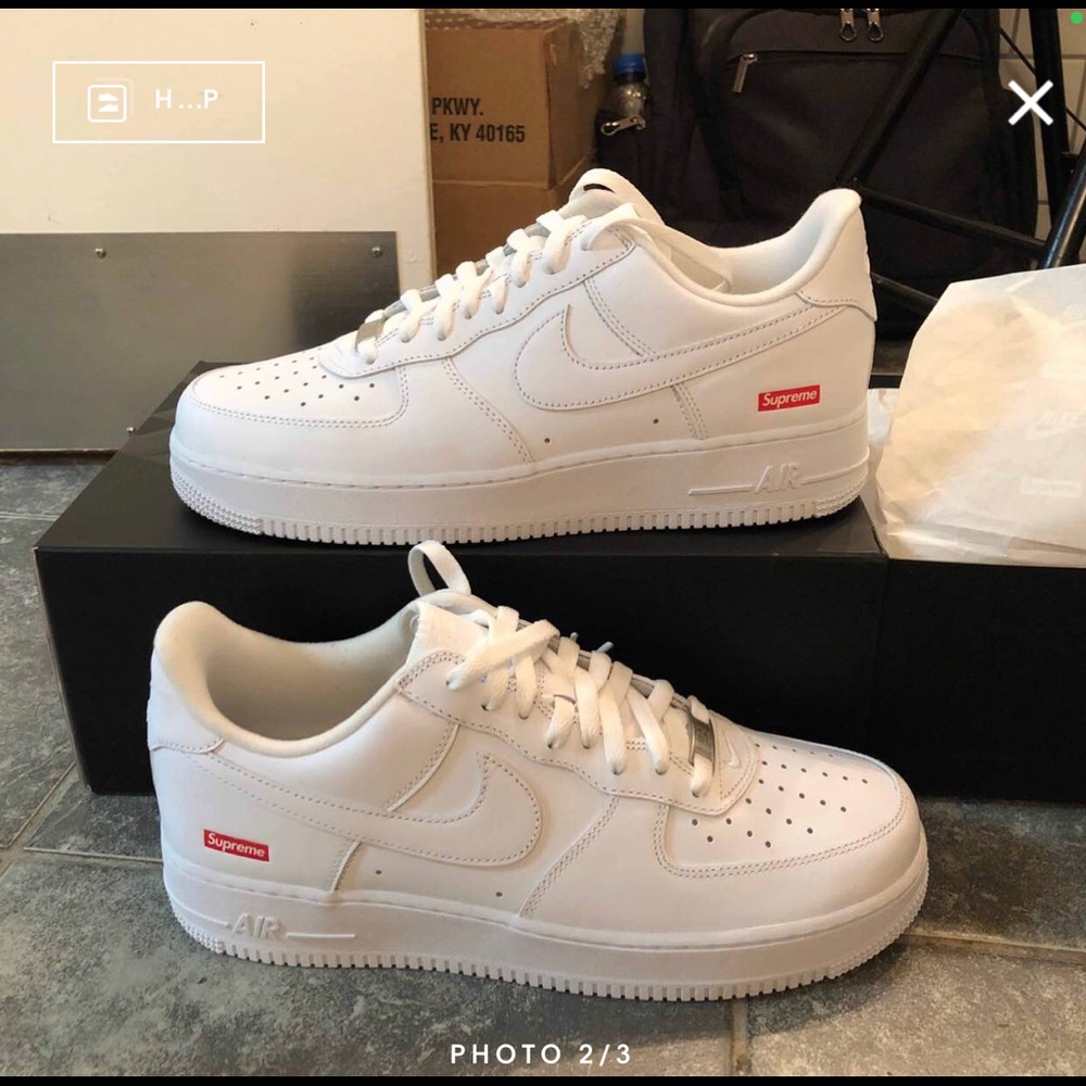 Supreme Air Force ones size 10